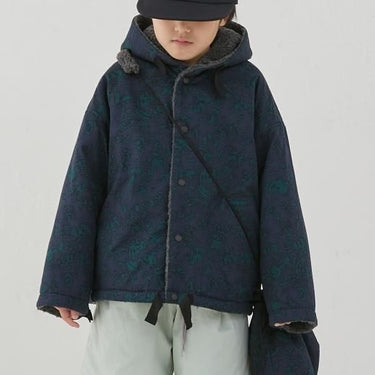 MOUN TEN. マウンテン leaf camo x boa sailor hoodie navy 22W-MB26-1217