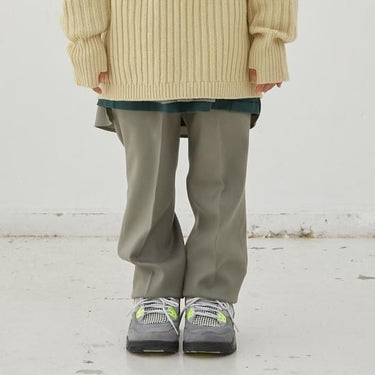 MOUN TEN. マウンテン washable wool slacks moss 22W-MP67-1236