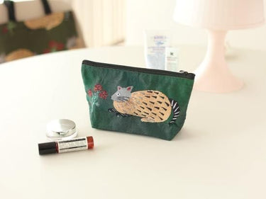 松尾ミユキ Pouch Green Bird ポーチ MM1017