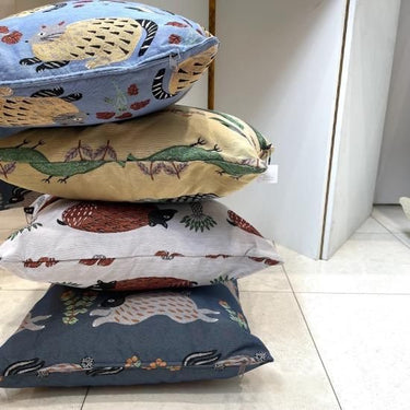 松尾ミユキ Cushion cover Beige cat クッションカバー MM1039