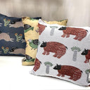 松尾ミユキ Cushion cover Beige cat クッションカバー MM1039