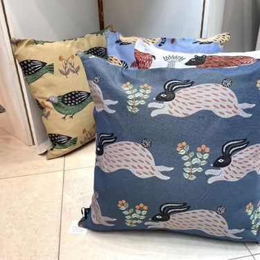 松尾ミユキ Cushion cover Beige cat クッションカバー MM1039