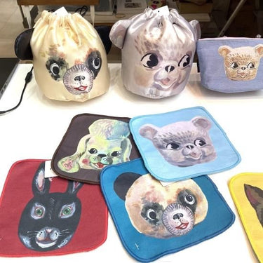 NathalieLete ナタリーレテ Animal Face Hand cloth Coquin ハンドタオル NL428