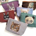 NathalieLete ナタリーレテ Animal Face Pouch Reglisse ポーチ NL441