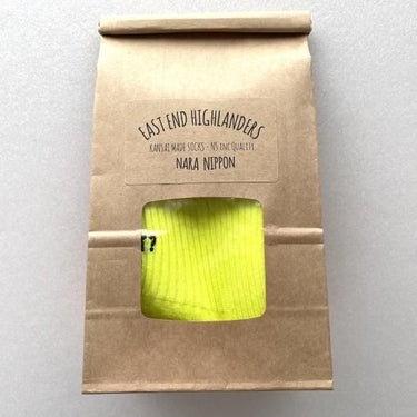 EAST END HIGHLANDERS イーストエンドハイランダーズ SOX-001 ALL SET? Socks Neon Yellow 4355-1178-1