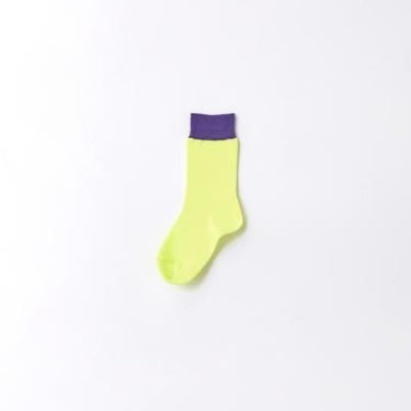 EAST END HIGHLANDERS イーストエンドハイランダーズ SOX-007 Purple/Neon Yellow 4355-1205-1