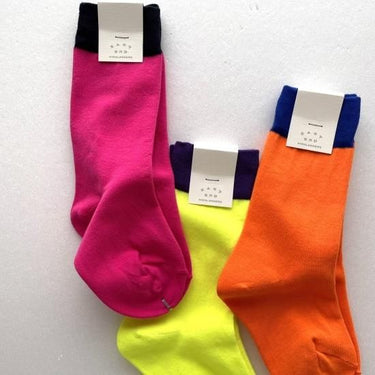 EAST END HIGHLANDERS イーストエンドハイランダーズ SOX-007 Purple/Neon Yellow 4355-1205-1