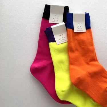 EAST END HIGHLANDERS イーストエンドハイランダーズ SOX-007 Purple/Neon Yellow 4355-1205-1