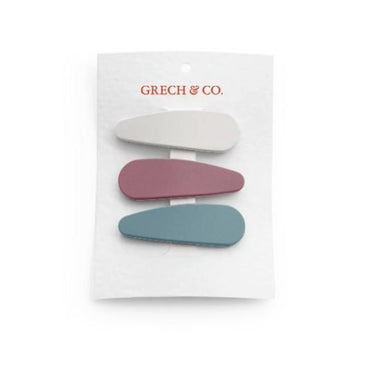 Grech＆Co. グレッチアンドコー Matte Snap Set of 3 Dove White, Mauve Rose, Sky Blue 151 #426230101 