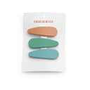 Grech＆Co. グレッチアンドコー Matte Snap Set of 3 Melon, Jade, Aqua 154 #426230131