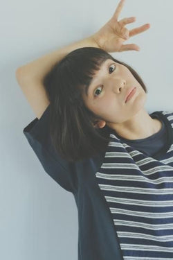★70%OFF★2023SS★nunuforme ヌヌフォルム VネックレイヤードT Charcoal 26-nf19-914-506