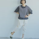 ★70%OFF★2023SS★nunuforme ヌヌフォルム VネックレイヤードT Charcoal 26-nf19-914-506