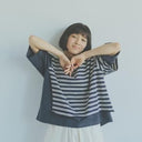 ★70%OFF★2023SS★nunuforme ヌヌフォルム VネックレイヤードT Charcoal 26-nf19-914-506