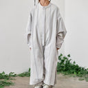 ★40%OFF★2023SS★MOUN TEN. マウンテン organic stripe dress greige 23S-MO14-1326