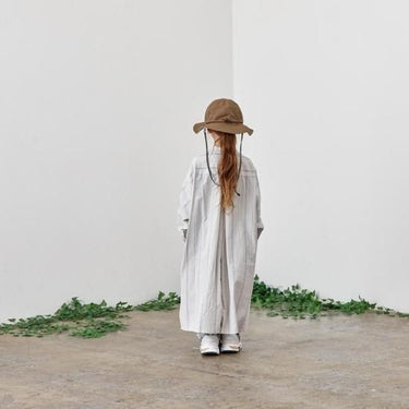 ★40%OFF★2023SS★MOUN TEN. マウンテン organic stripe dress greige 23S-MO14-1326