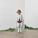 ★40%OFF★2023SS★MOUN TEN. マウンテン organic stripe dress greige 23S-MO14-1326