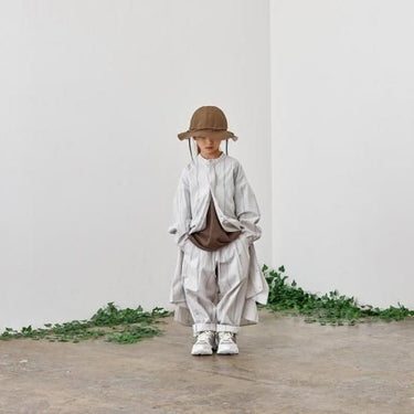 ★40%OFF★2023SS★MOUN TEN. マウンテン organic stripe dress greige 23S-MO14-1326