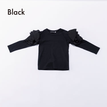 ★入荷済み★2026AW★nunuforme ヌヌフォルム フリルスリーブT Black 17-nf26-846-501