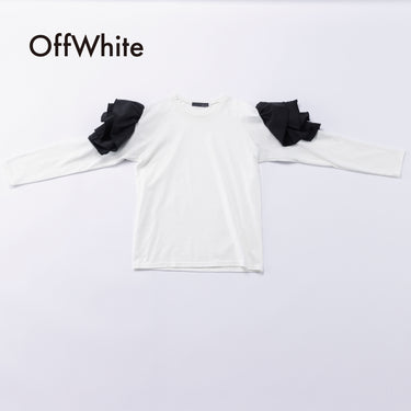 ★入荷済み★2026AW★nunuforme ヌヌフォルム フリルスリーブT OffWhite 17-nf26-846-501