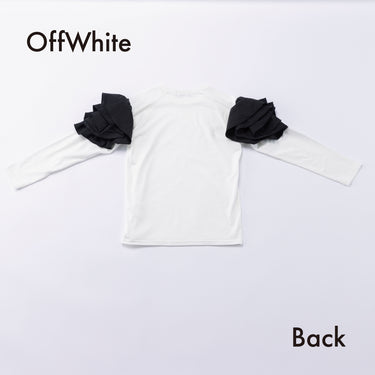 ★入荷済み★2026AW★nunuforme ヌヌフォルム フリルスリーブT OffWhite 17-nf26-846-501