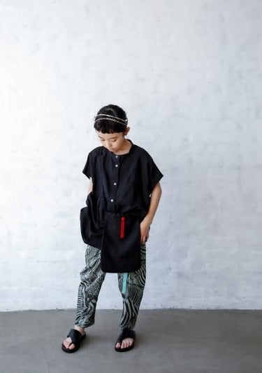 ★40%OFF★2023SS★michirico ミチリコ Big pocket belt ブラック MR23SS-33(kids/womens)