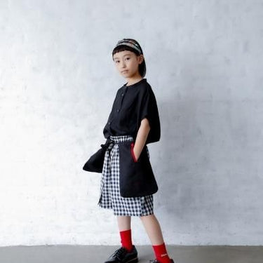 ★40%OFF★2023SS★michirico ミチリコ Big pocket belt ブラック MR23SS-33(kids/womens)