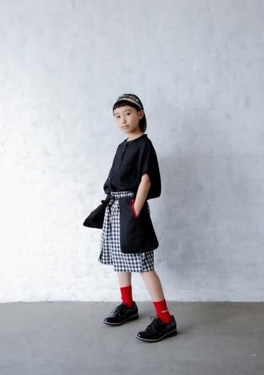 ★40%OFF★2023SS★michirico ミチリコ Big pocket belt ブラック MR23SS-33(kids/womens)