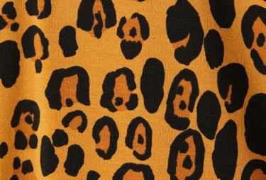 ★BASIC★mini rodini ミニロディーニ Basic leopard zip hoodie Beige