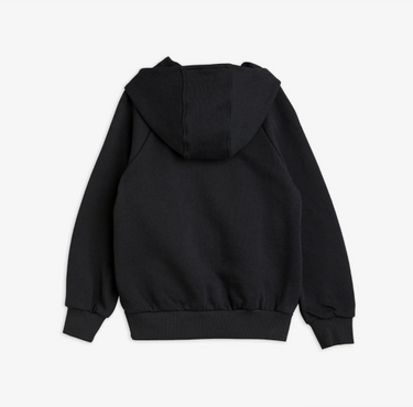 ★BASIC★mini rodini ミニロディーニ Basic solid zip hoodie Black