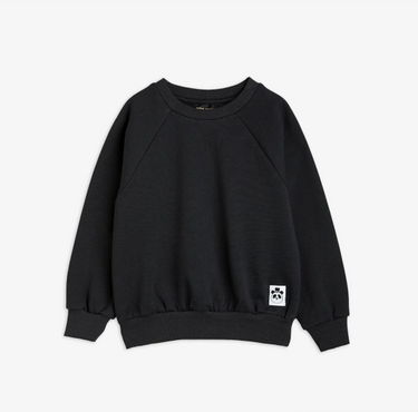 ★BASIC★mini rodini ミニロディーニ Basic solid sweatshirt Black