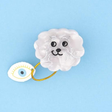 Coucou Suzette ククシュゼット Bichon Mini Hair Claw ふわふわ犬 ヘアクリップ