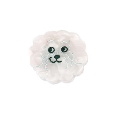 Coucou Suzette ククシュゼット Bichon Mini Hair Claw ふわふわ犬 ヘアクリップ