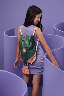 Donfisher ドンフィッシャー Moki - Kid Backpack Green モキ 防水加工 魚バックパック リュック