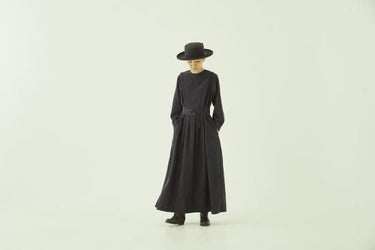 eLfinFolk エルフィンフォルク Womens Modal belted long dress elf-241F72