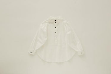 eLfinFolk エルフィンフォルク Ruffled collar blouse white elf-111F17/F23