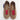 La Cadena ラカデナ GIMNASIA - SUMMER PILE PILE PANEL SLIP ON kids サマーパイル MARRON×RED 55233/11/03
