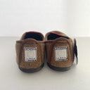 La Cadena ラカデナ GIMNASIA - SUMMER PILE PILE PANEL SLIP ON kids サマーパイル MARRON×RED 55233/11/03