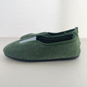 La Cadena ラカデナ GIMNASIA - SUMMER PILE PILE PANEL SLIP ON kids サマーパイル GREEN×SAX BLUE 55233/15/06