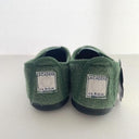 La Cadena ラカデナ GIMNASIA - SUMMER PILE PILE PANEL SLIP ON kids サマーパイル GREEN×SAX BLUE 55233/15/06