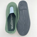 La Cadena ラカデナ GIMNASIA - SUMMER PILE PILE PANEL SLIP ON kids サマーパイル GREEN×SAX BLUE 55233/15/06