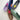 La Cadena ラカデナ GIMNASIA - SUMMER PILE PILE PANEL SLIP ON kids サマーパイル GREEN×SAX BLUE 55233/15/06