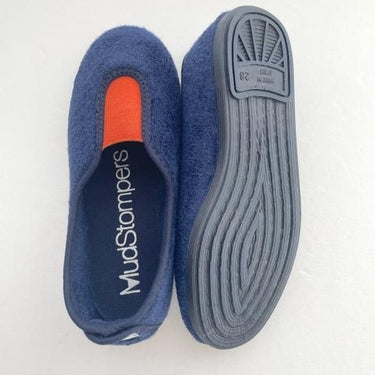 La Cadena ラカデナ GIMNASIA - SUMMER PILE PILE PANEL SLIP ON kids サマーパイル AZUL×ORANGE 55233/01/32