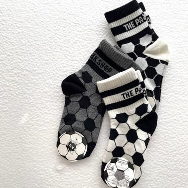 THE PARK SHOP ザ パークショップ LINE SOCCER SOCKS white TPS-582