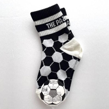 THE PARK SHOP ザ パークショップ LINE SOCCER SOCKS black TPS-582