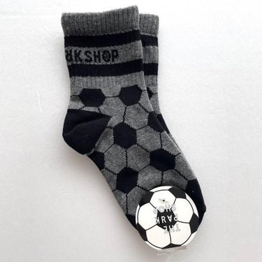 THE PARK SHOP ザ パークショップ LINE SOCCER SOCKS gray TPS-582