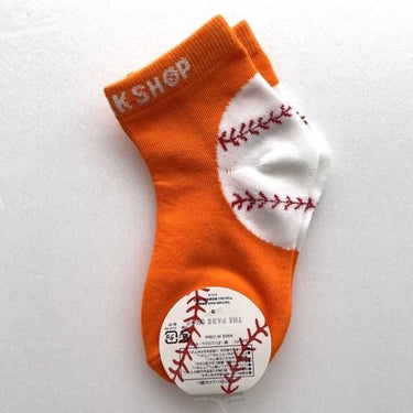 THE PARK SHOP ザ パークショップ ANKLE BALL SOCKS orange TPS-455