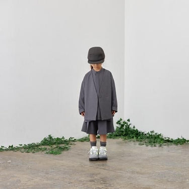 MOUN TEN. マウンテン polyester canapa half pants charcoal 22S-MP55C-1108