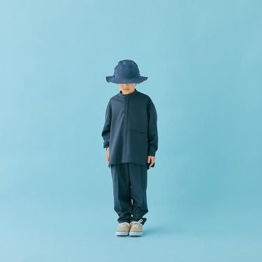 MOUN TEN. マウンテン polyester canapa pocket shirts navy 22S-MS26-1106