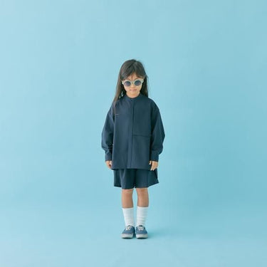 MOUN TEN. マウンテン polyester canapa pocket shirts navy 22S-MS26-1106