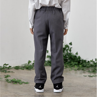 MOUN TEN. マウンテン polyester canapa slacks charcoal 23S-MP67-1301